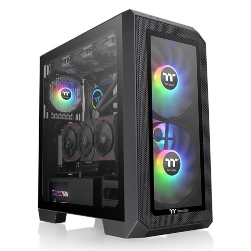 Корпус Thermaltake View 300 MX CA-1P6-00M1WN-00, Mid-Tower, E-ATX, без БП, чёрный