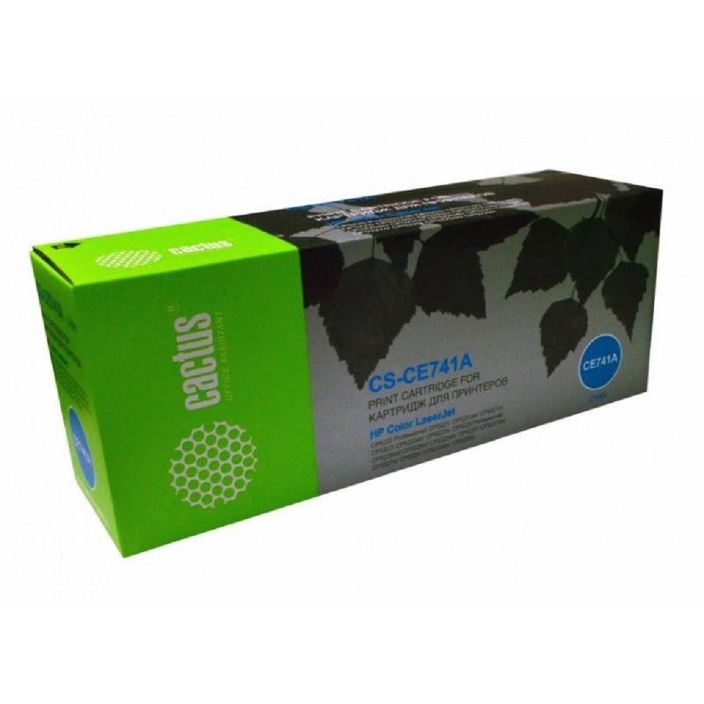 Картридж CACTUS CS-CE741A, голубой, 7300 страниц, для HP Color LaserJet CP5220