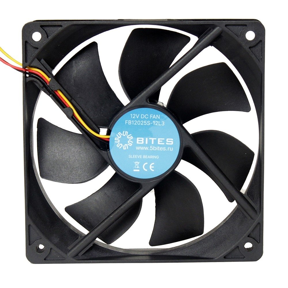 Вентилятор 5bites FB12025S-12L3, 120мм, 1200об/мин, 3-pin