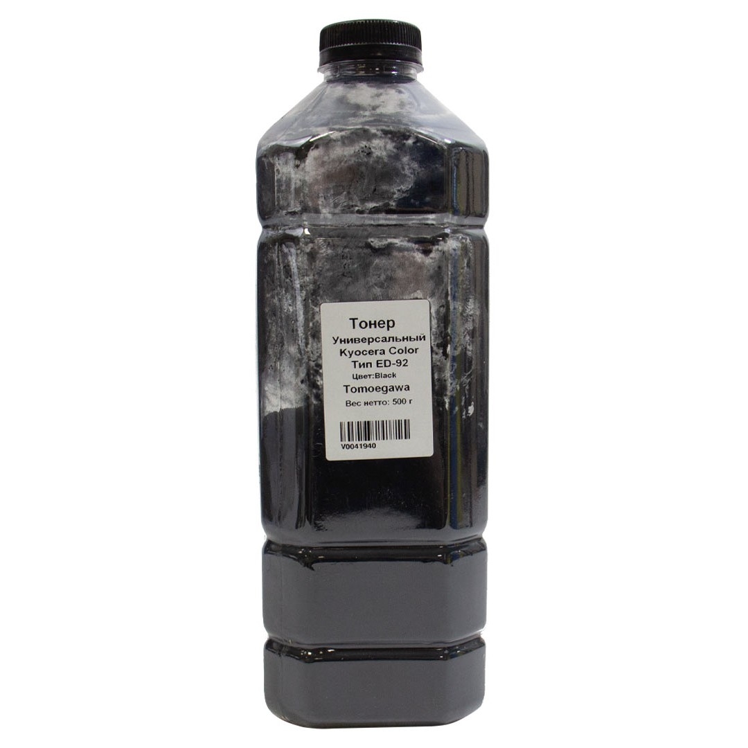 Тонер Tomoegawa 20111751, универсальный для Kyocera Color, ED-92, Bk, 500 г
