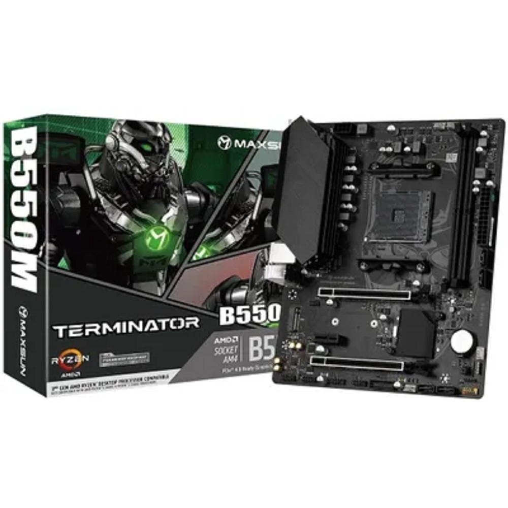 Материнская плата MAXSUN MS-Terminator B550M, Socket AM4, mATX, 2×DDR4, M.2