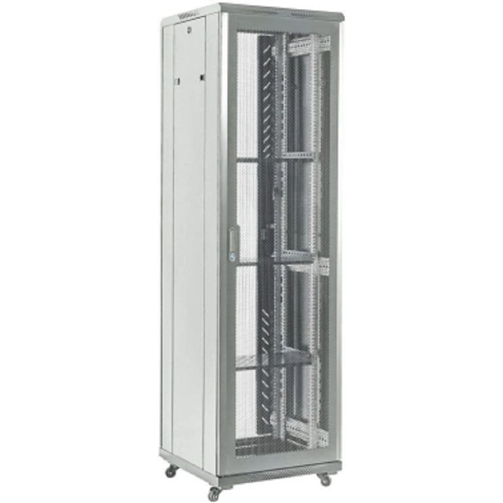 Шкаф телекоммуникационный Rexant 04-4268-231, напольный, 42U, 600×800мм, перфорация, серый