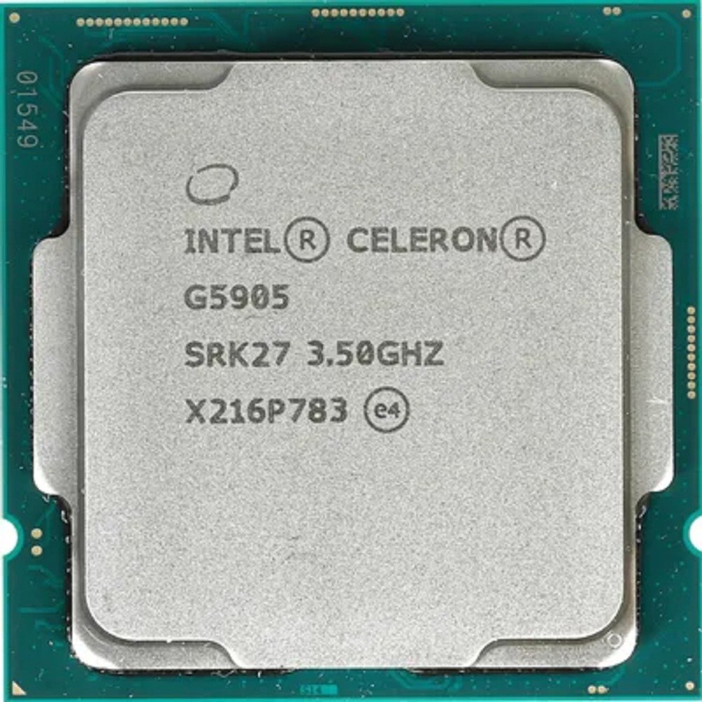 Процессор Intel Celeron G5905, 2 ядра 3.5 ГГц, LGA 1200, UHD 610, OEM