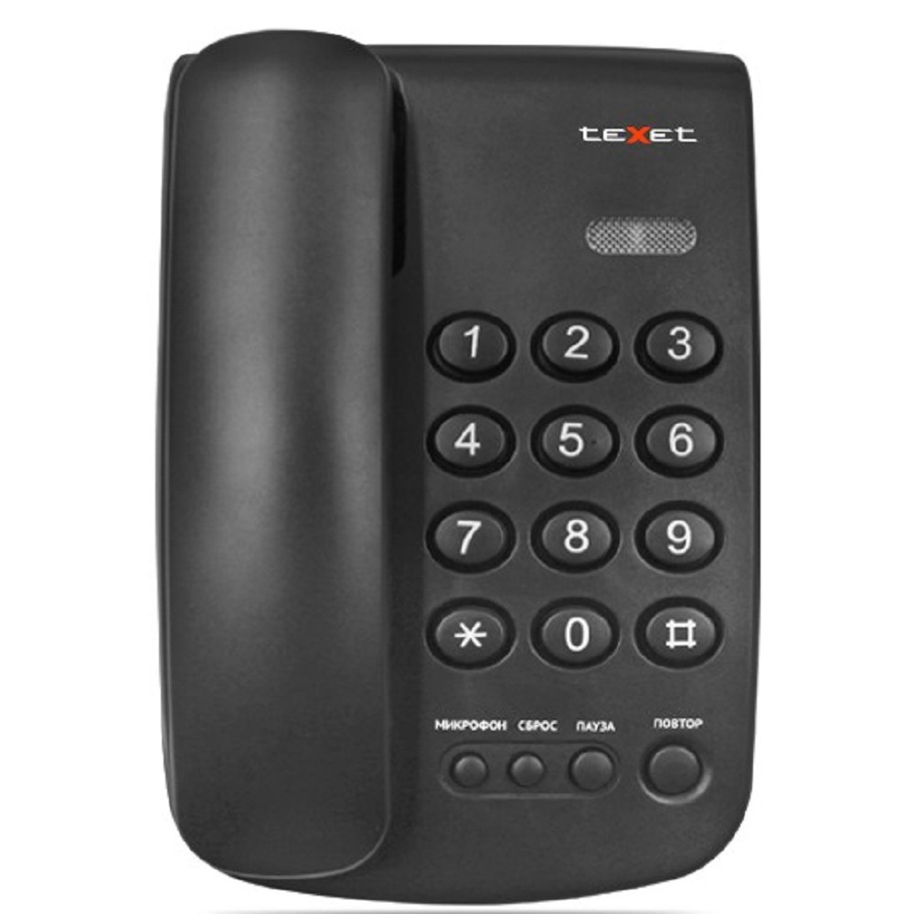 Проводной телефон teXet 126899, TX-241, черный