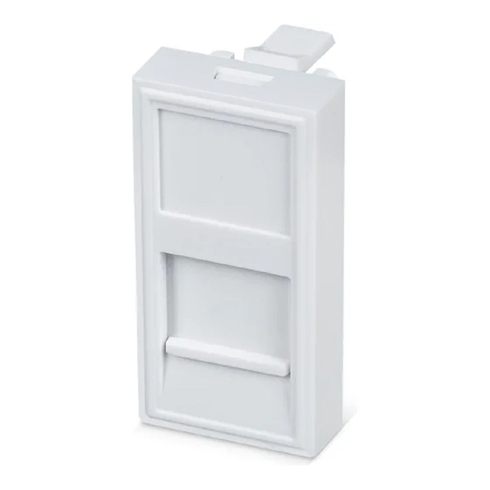 Лицевая панель Cabeus FP-22,5-1M, 1×keystone, 45×22.5 мм, белый