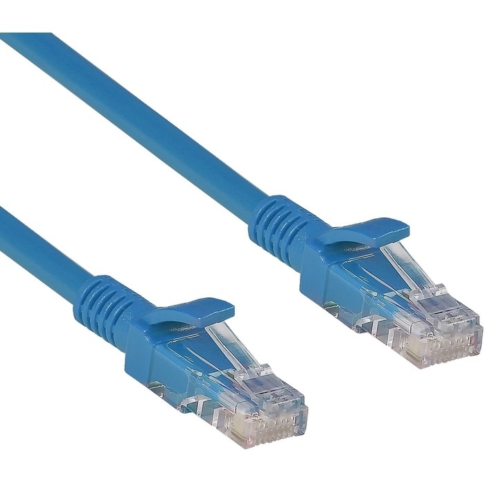 Патч-корд ExeGate UTP-RJ45-RJ45-5e-3M-BL, UTP Cat.5e, 3 м, синий