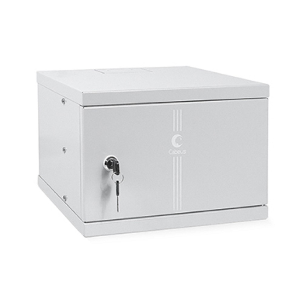 Шкаф телекоммуникационный Cabeus WSC-4Um, 10", 4U, 326×300мм, металл. дверь, серый