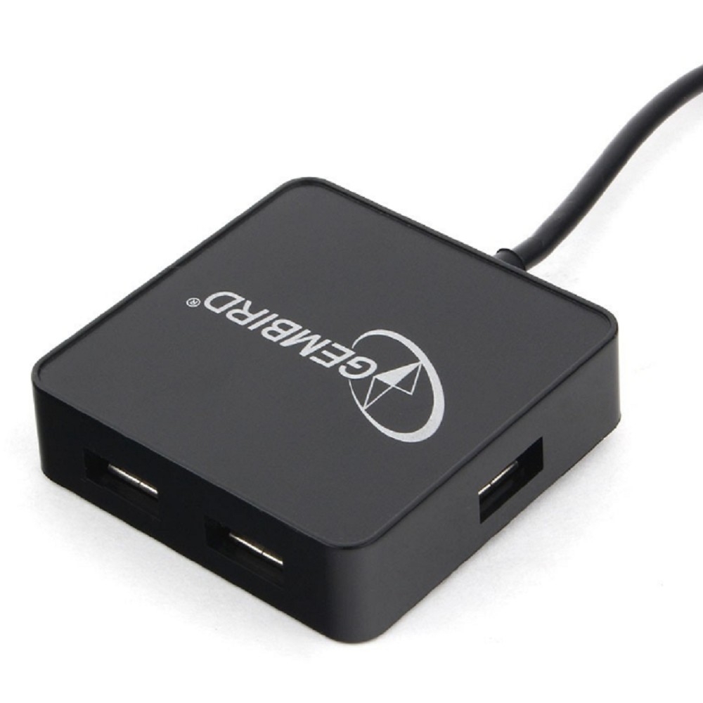 USB-хаб Gembird UHB-C424, 4 порта USB 3.0, Type-C, с доп. питанием