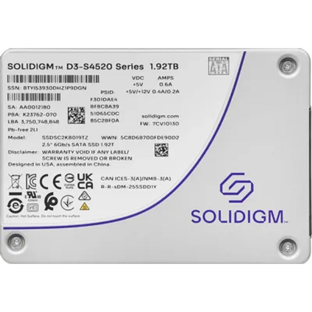 SSD Intel SSDSC2KB019TZ1Z, 1920GB, 2.5" SATA3, TLC