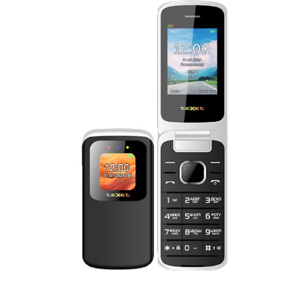 Мобильный телефон teXet TM-325 антрацит, 2.4", GSM, Type-C, Bluetooth