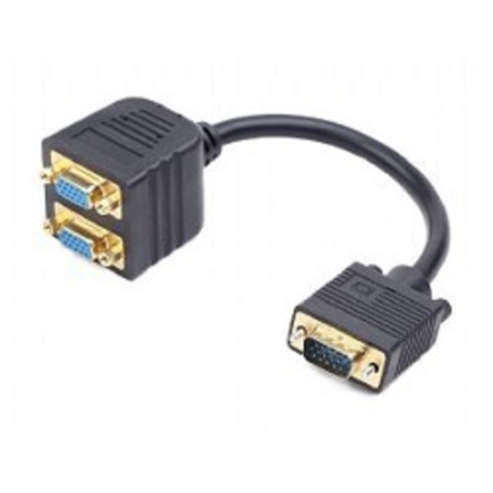 Разветвитель VGA Cablexpert CC-VGAX2-20CM, HD15M на 2×HD15F