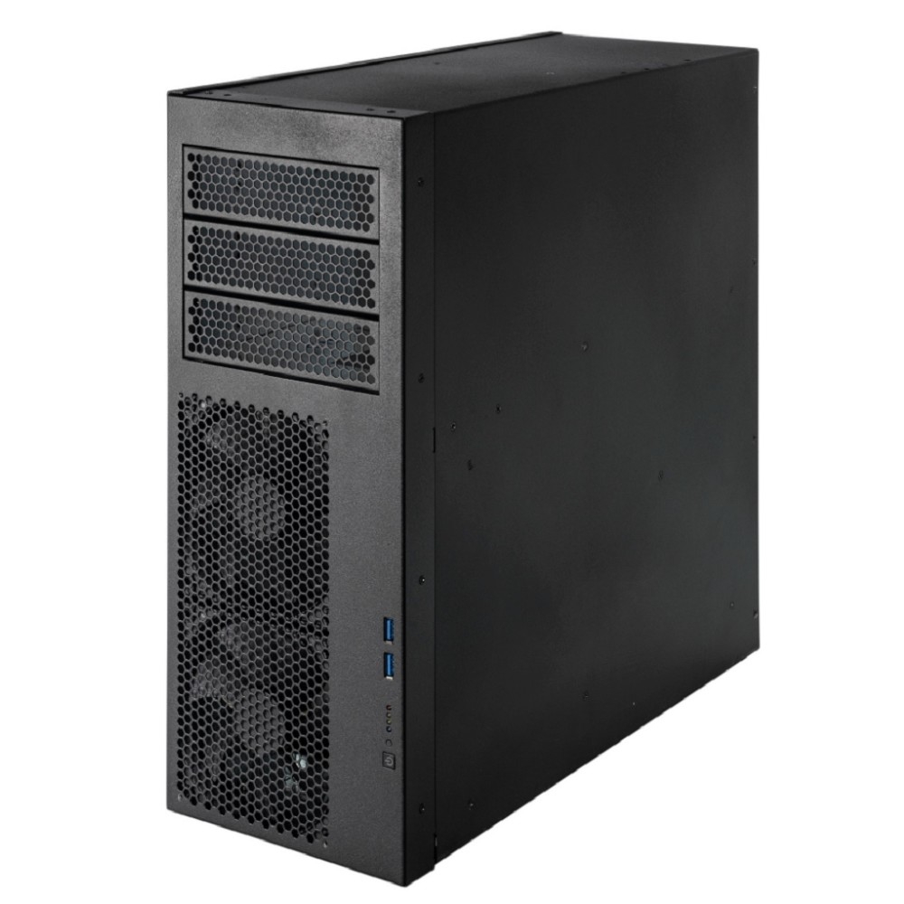 Корпус Procase PT443-B-0-RA, Tower, 3×5.25", ATX/PS2, без БП