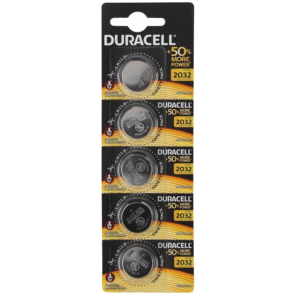 Батарейки Duracell B0035495, CR2032, 5 шт.