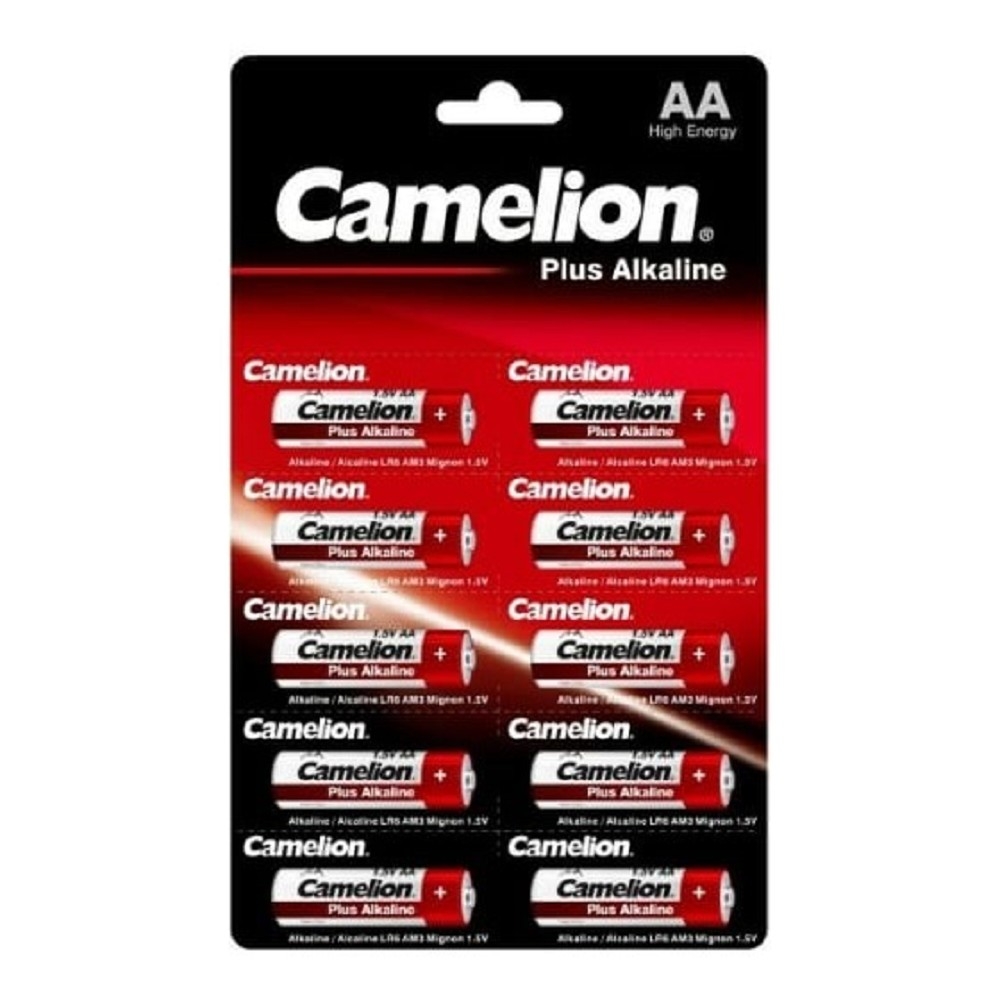 Батарейки Camelion Plus Alkaline LR6 (AA), алкалиновые, 1.5 В, 10 шт.