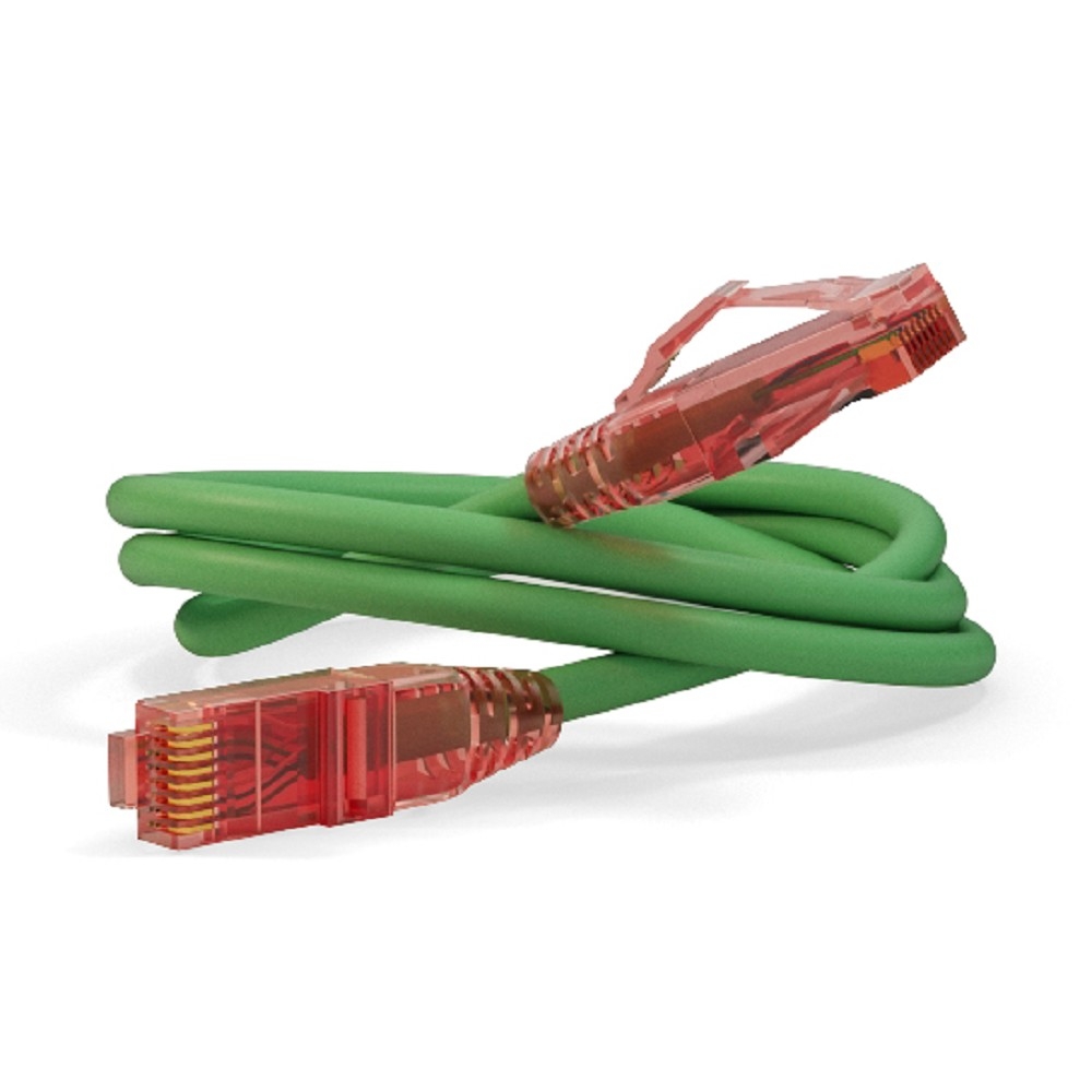 Патч-корд Hyperline PC-LPM-UTP-RJ45-RJ45-C5e-2M-LSZH-GN, Cat.5e, 2м, зеленый