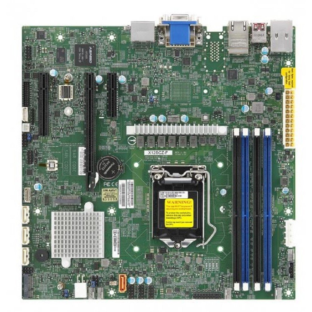 Материнская плата Supermicro MBD-X12SCZ-F-O, LGA1200, W480E, 4xDDR4, mATX
