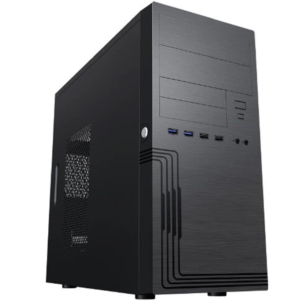 Корпус Powerman ES555BK, MiniTower, ATX, БП 500 Вт