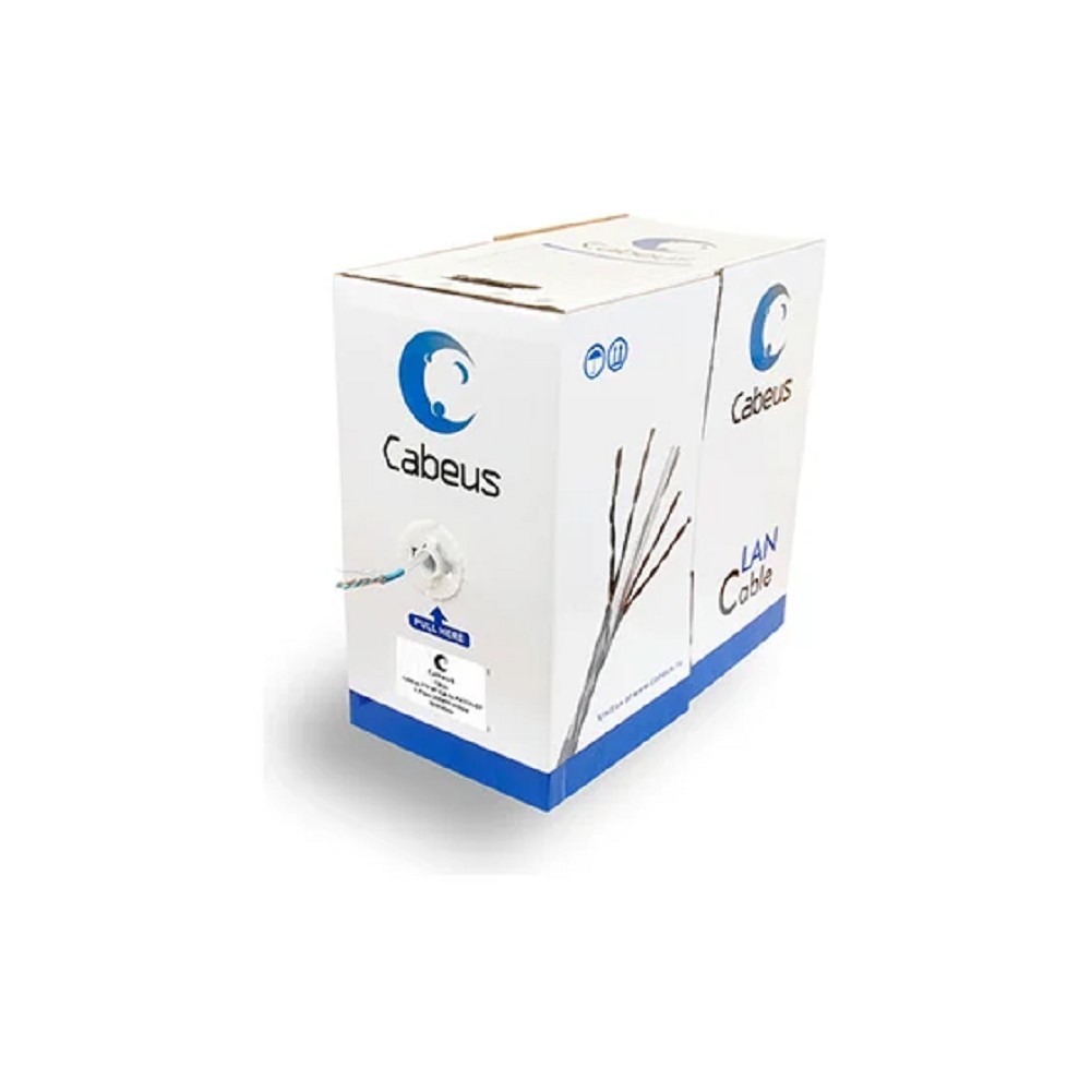 Кабель Cabeus FTP-4P-Cat.5e-PATCH-GY, F/UTP кат. 5e, 4 пары, 26 AWG, 305 м