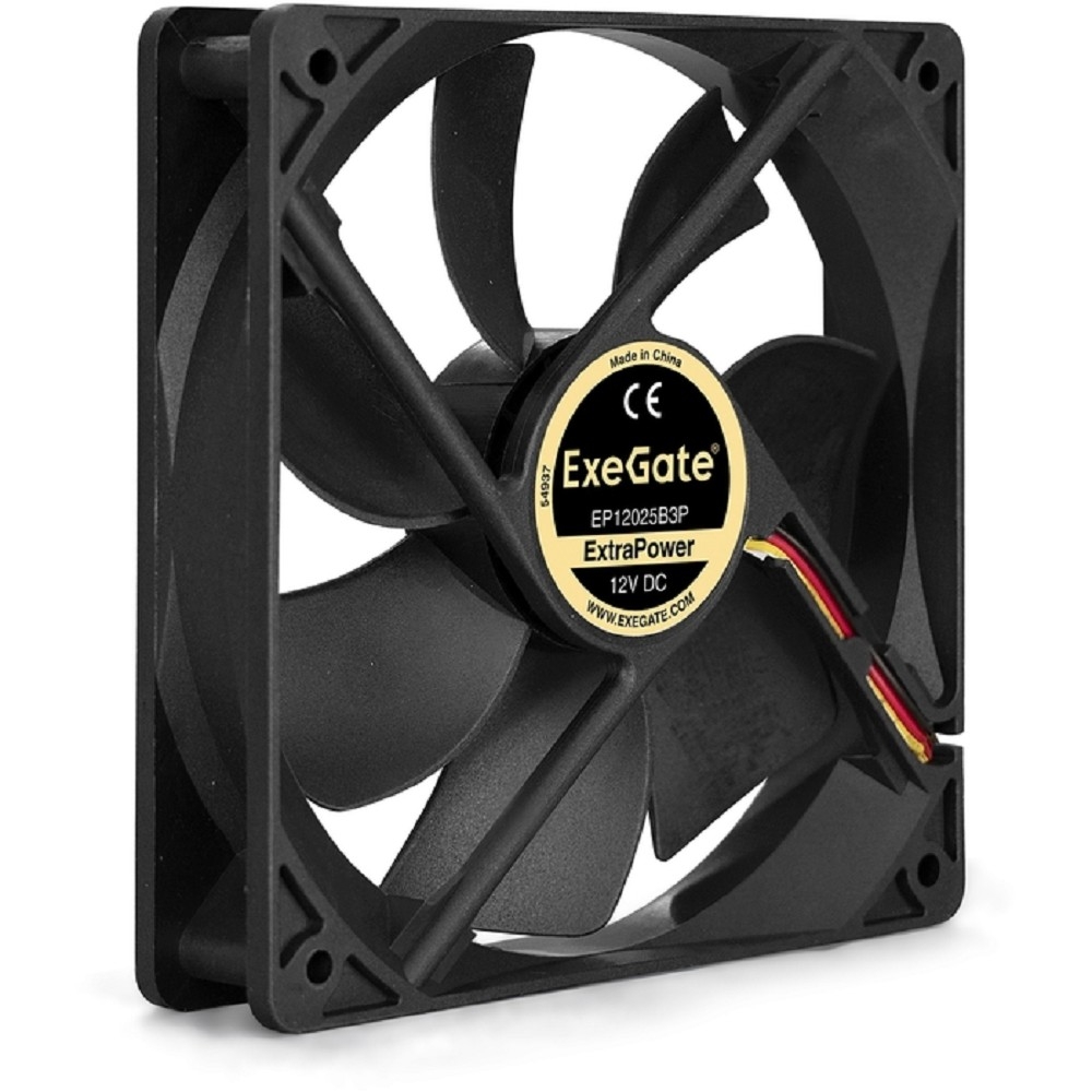 Вентилятор ExeGate EX283386RUS, 120×120×25 мм, 1600 RPM, 3-pin