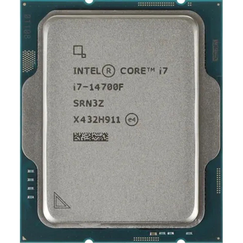 Процессор Intel Core i7-14700F, LGA 1700, 20 ядер (8P+12E)/28 потоков, 2,1–5,4 ГГц, 33 МБ, OEM