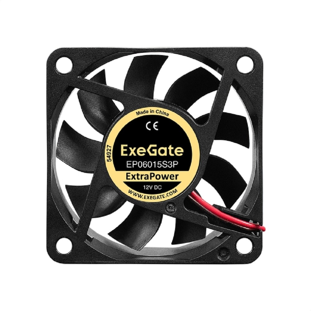 Вентилятор ExeGate ExtraPower EP06015S3P, 60×60×15 мм, 12 В, 3-pin