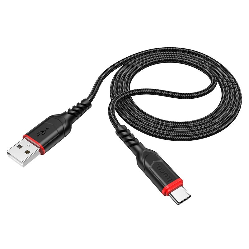 Кабель USB Type-C HOCO HC-44920, 1 м, 2.4 А, нейлон