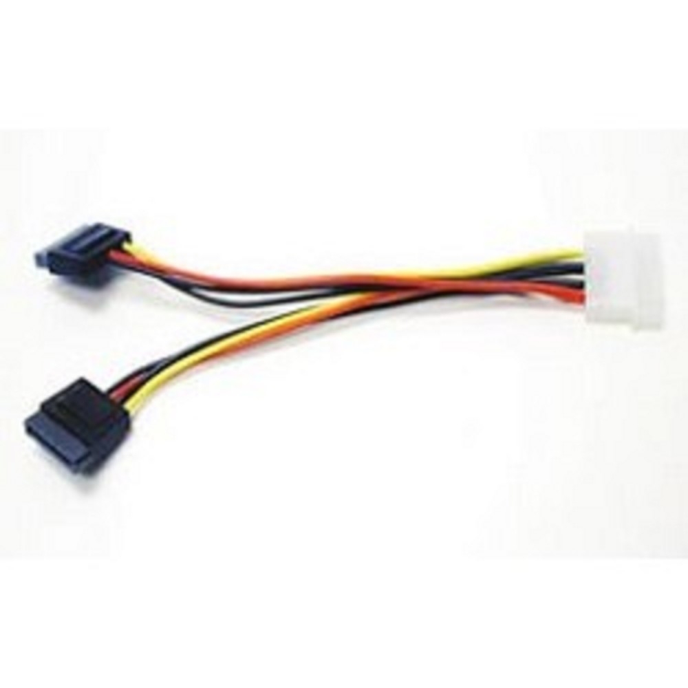 Кабель питания SATA Cablexpert CC-SATA-PSY, Molex 4pin — 2× SATA 15pin, 15 см