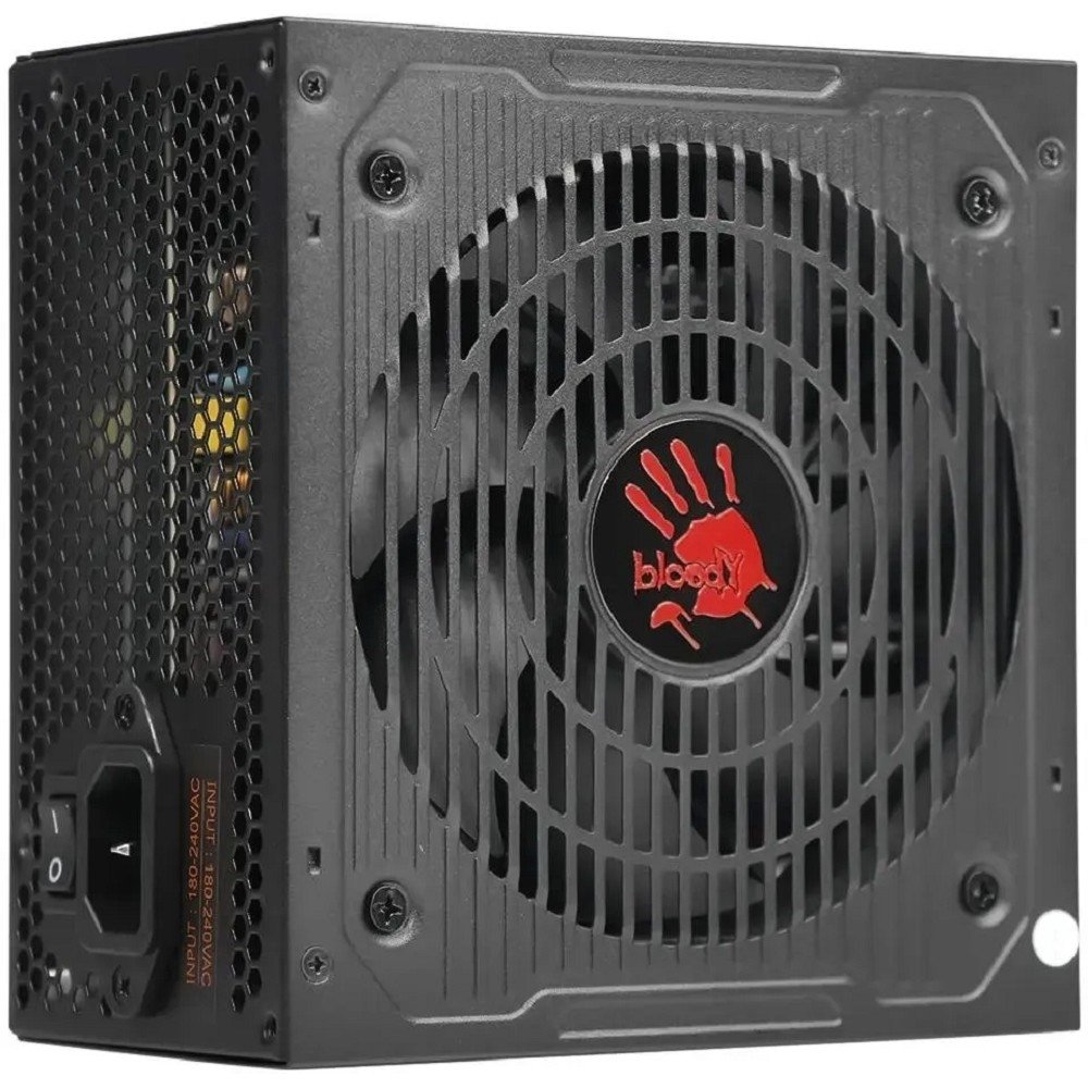 Блок питания A4Tech Bloody BD-PS600W, ATX, 600 Вт, 80 PLUS, 120 мм