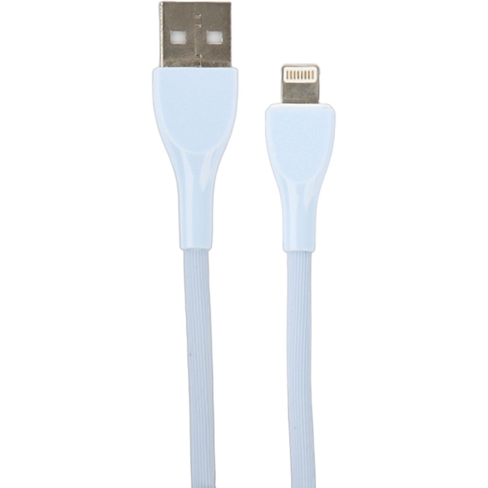 Кабель Perfeo I4333, USB-A — Lightning, 2.4 А, силикон, 1 м, голубой