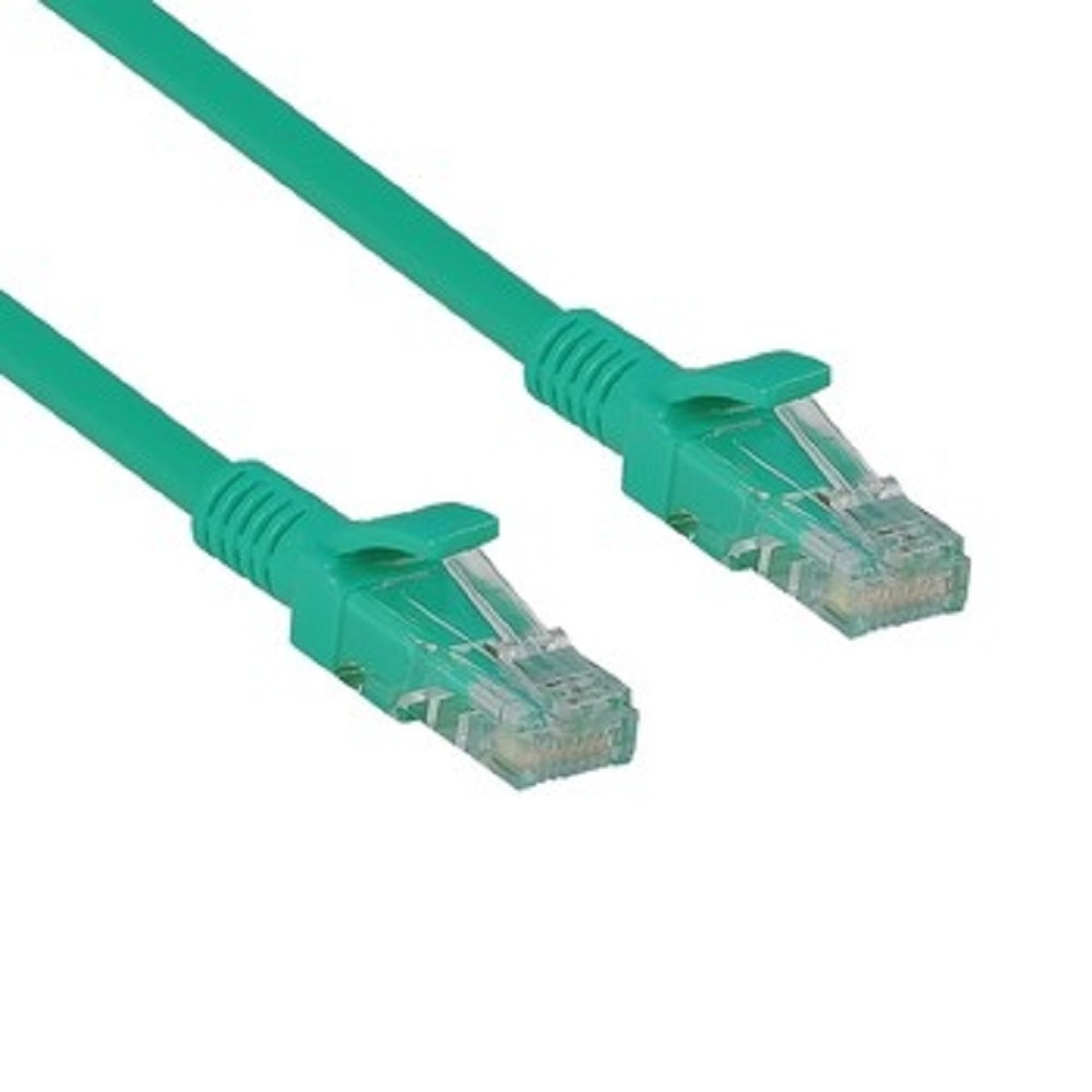Патч-корд ExeGate EX282033RUS, UTP Cat.5e, RJ45–RJ45, 5 м, зелёный