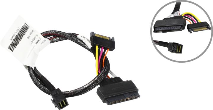 Кабель Amphenol RHS36-2582, Mini-SAS HD SFF-8643–SFF-8639, 0,5 м