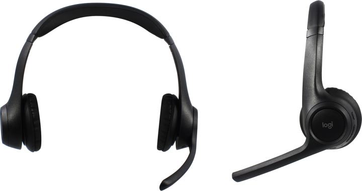 Гарнитура Logitech Zone 300, Bluetooth, стерео, чёрная, 981-001407