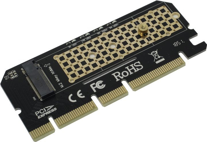 Переходник Espada PCIeNVME, M.2 -> PCI-Ex16