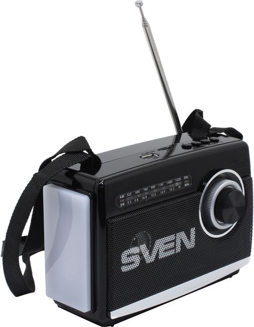Радиоприёмник Sven SRP-155, 3 Вт, FM/AM/SW, Bluetooth, microSD