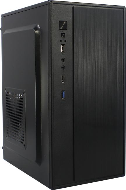 Корпус ExeGate BAA-408U, Mini Tower, MicroATX, без БП, 2×USB 2.0 + 1×USB 3.0