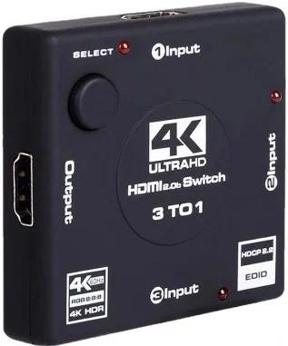 Сплиттер HDMI KS-is KS-340P, 3 порта