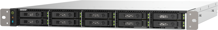 СХД QNAP TS-h1090FU-7232P-64G, 10×2.5" U.2/SATA, 2×25GbE SFP28, 2×2.5GbE, 64GB DDR4, 2U