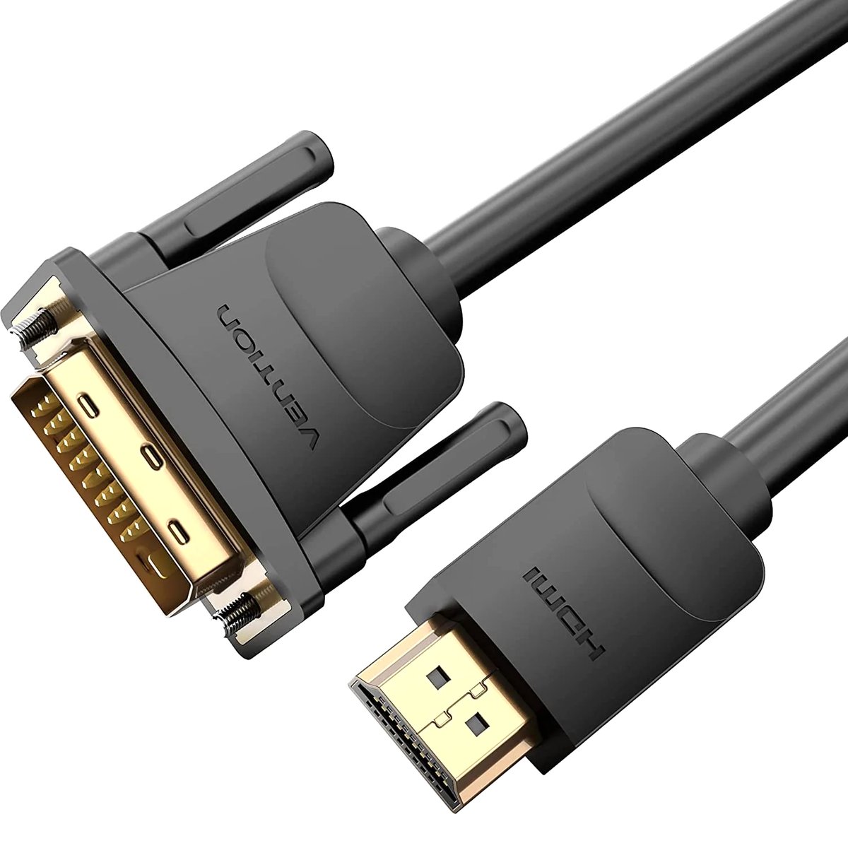 Кабель-переходник Vention ABFBH HDMI 19M — DVI-D Dual Link 25M, 2 м