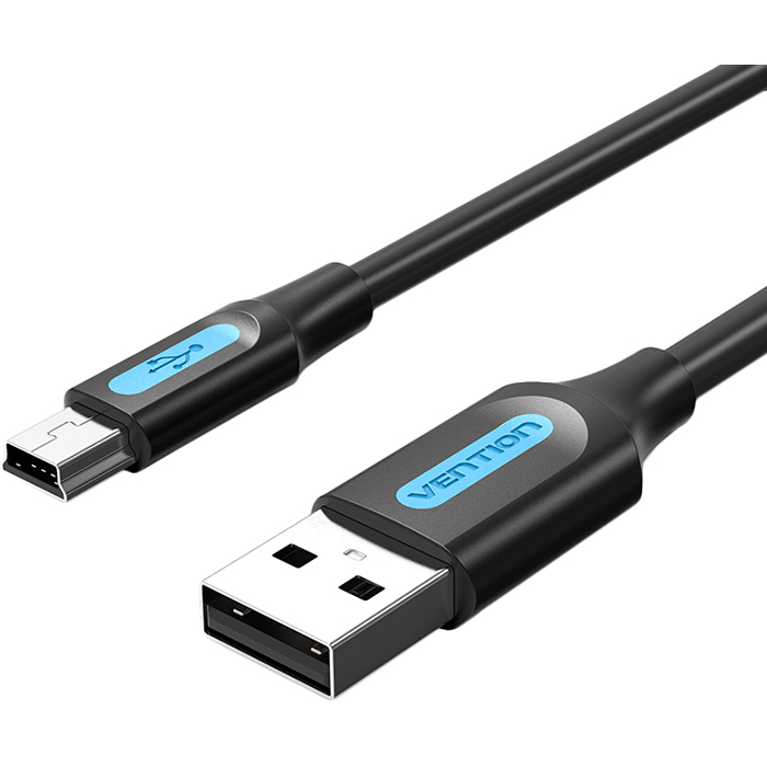 Кабель Vention COMBG, USB 2.0 AM — mini-B 5P, 1,5 м, 480 Мбит/с