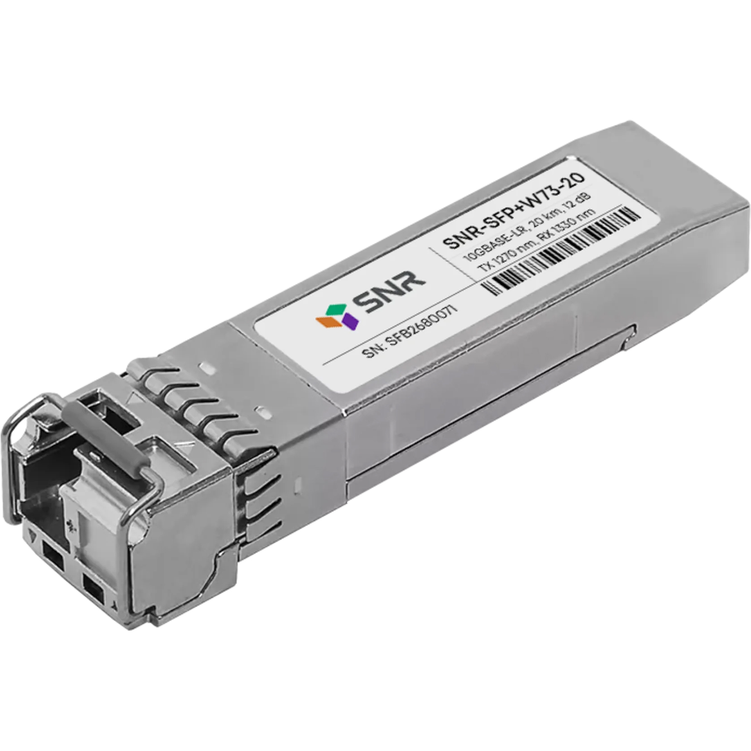 Трансивер SFP+ SNR SNR-SFP+W73-20, WDM, 20 км, 1270 нм
