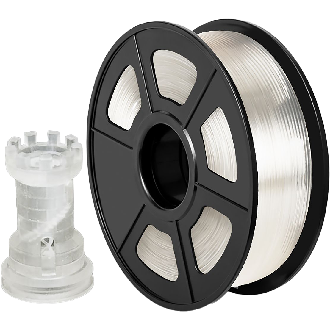 Филамент NV Print PLA Transparent, 1,75 мм, 1 кг, 330 м, прозрачный