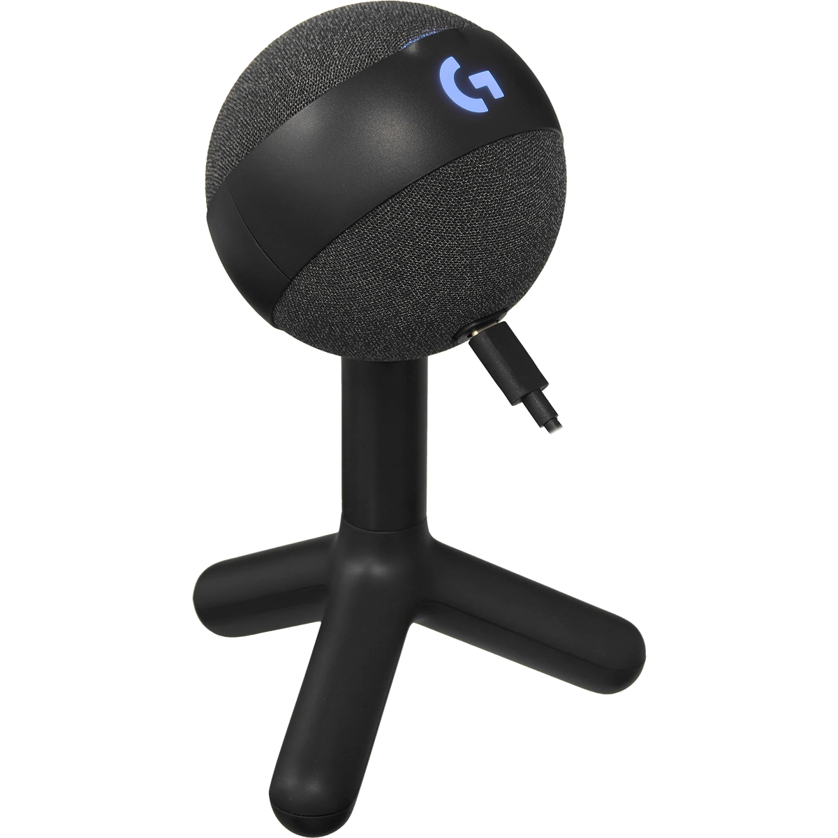 Микрофон Logitech G Yeti Orb, USB тип-A, проводной, настольный, чёрный