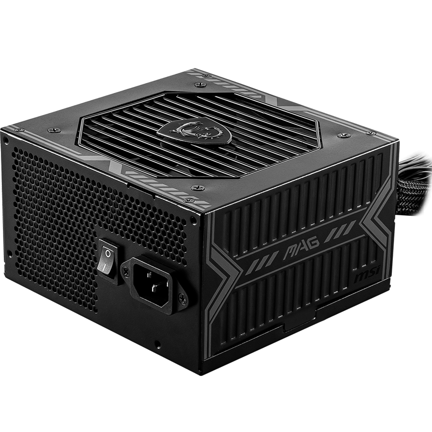 Блок питания MSI MAG A550BN, 550 Вт, 80 PLUS Bronze, ATX, немодульный