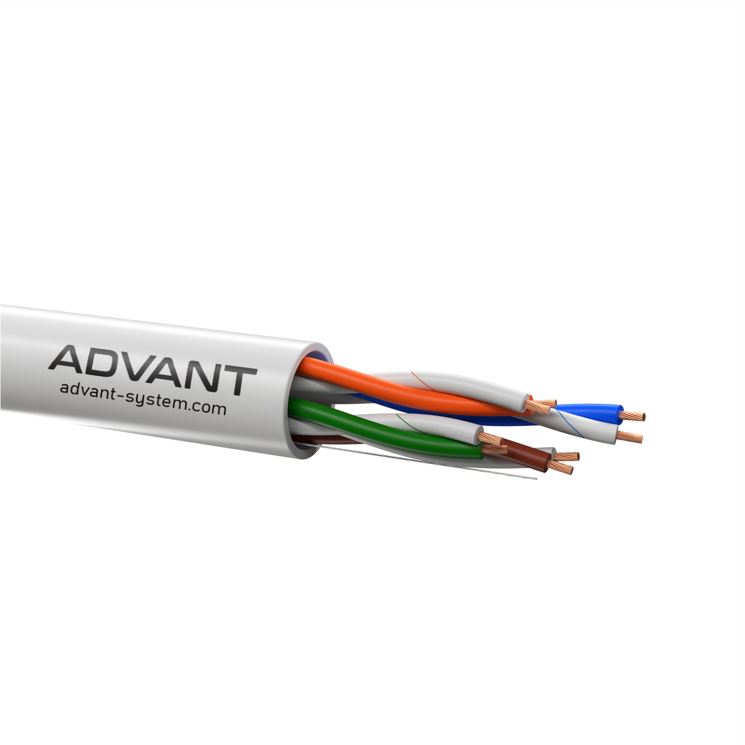 Кабель Advant ADV5e-U26MLG (1m), витая пара, CAT 5e, U/UTP