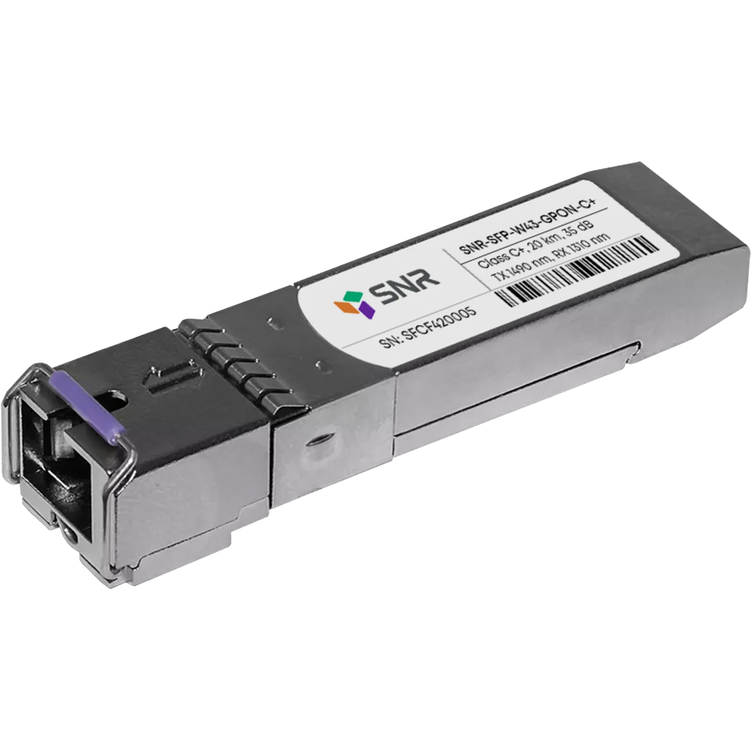 Модуль SFP SNR SNR-SFP-W43-GPON-C+, GPON, 20км, 1490/1310нм