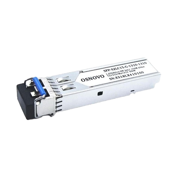 SFP+ модуль OSNOVO SFP-S2LC15-10G-1310-1310, 10Гбит/с, SMF, 2×LC, 20км
