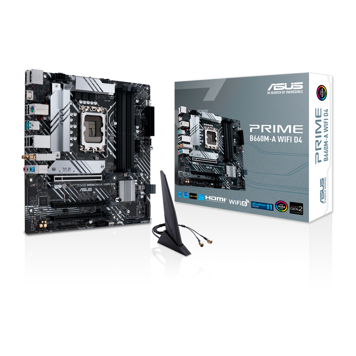 Материнская плата ASUS PRIME B660M-A WIFI D4, LGA1700, B660, 4xDDR4, mATX