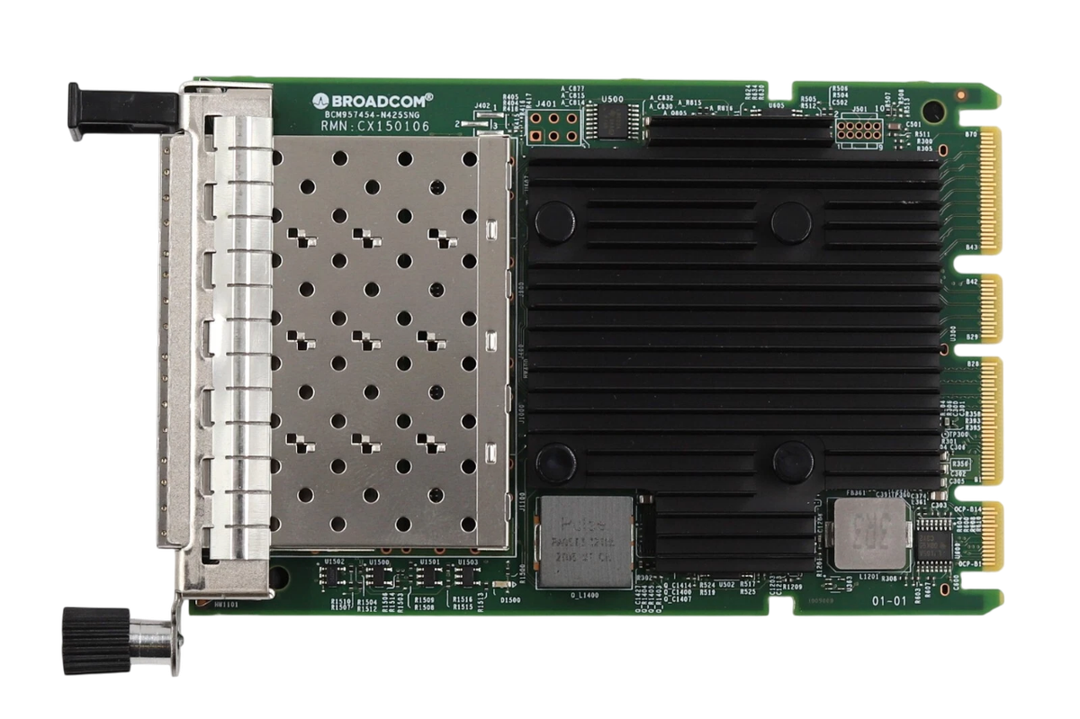 Сетевой адаптер Broadcom NetXtreme E-Series N425G BCM957454-N425SNL, 4x25 Гбит/с SFP28, OCP 3.0