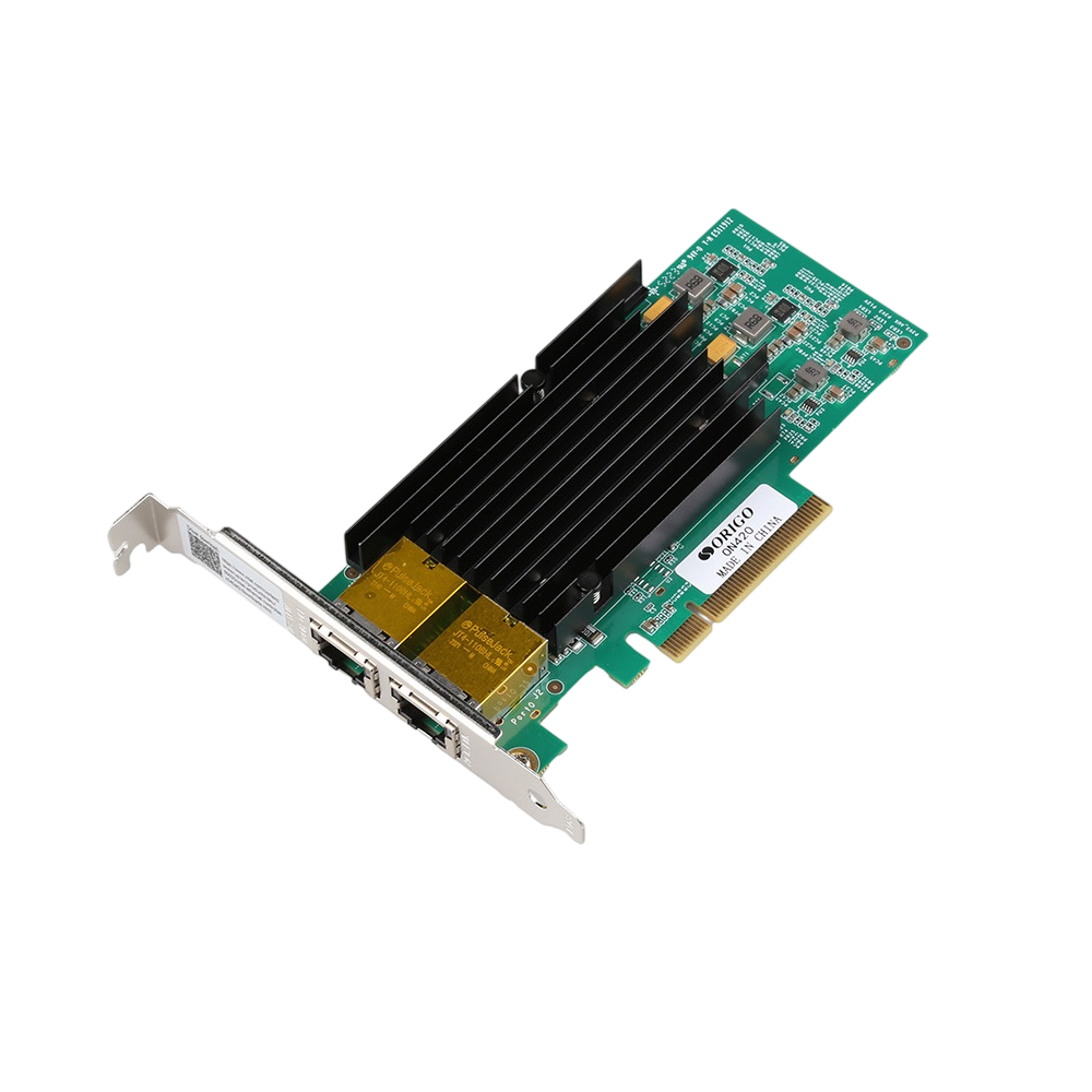 Сетевая карта ORIGO ON420/A1A, PCI-E x8, 2×10GBase-T