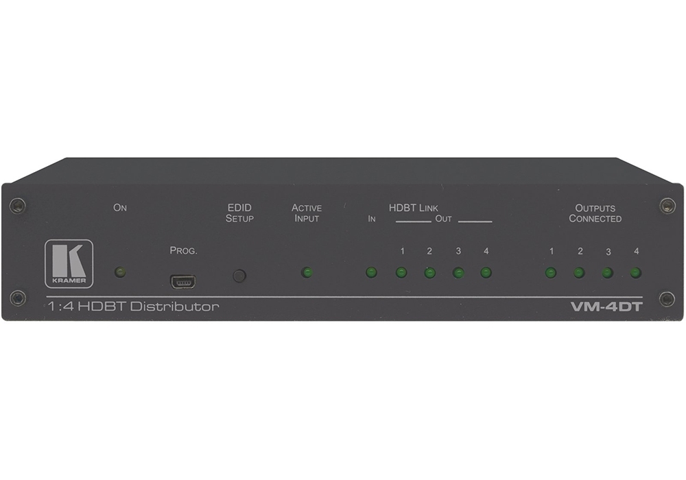 Усилитель-распределитель Kramer VM-4DT, 1:4 HDBaseT, 4К60 4:2:0